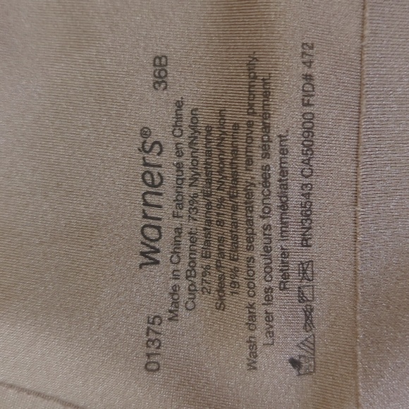 Warner's Lift Wire-Free Padded Bra 36B Tan Pattern - Picture 4 of 16